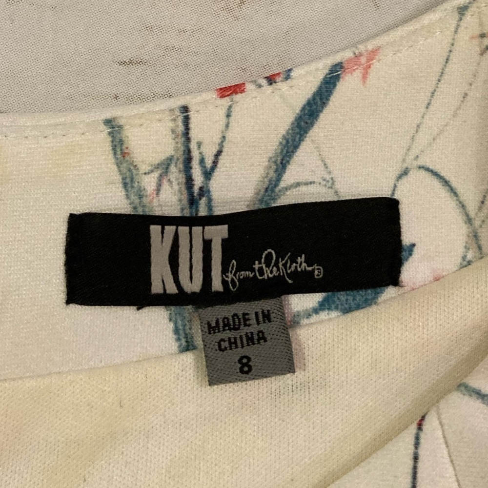 Kut From The Kloth Sleeveless Fit and Flare Floral Dress 8 - Picture 4 of 16